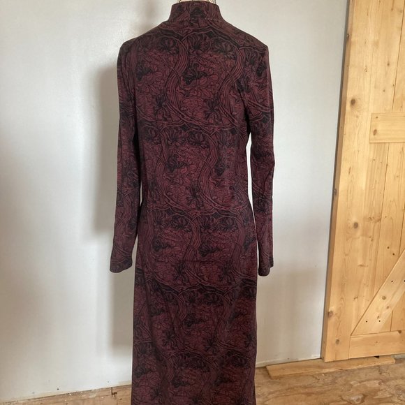 Ted Baker Elonar High Neck Printed Dress Purple Paisley 4UK 10US & SLIP (M) - Picture 4 of 15